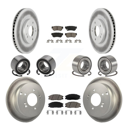 Kit de rotors et plaquettes de frein à roulement avant et arrière (10 pièces) pour Hyundai Santa Fe 4W