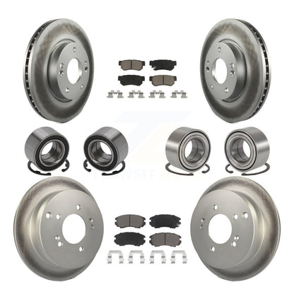Kit de plaquettes de Rotor de frein à disque revêtu de roulement avant et arrière (10 pièces) pour Hyundai Tucson Ki