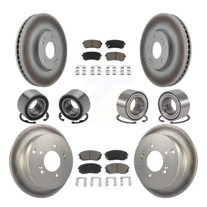 Kit de plaquettes de Rotor de frein à disque revêtu de roulement avant et arrière (10 pièces) pour Hyundai Tucson Ki