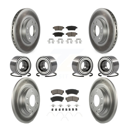 Kit de plaquettes de Rotor de frein revêtues de roulements avant et arrière (10 pièces) pour Ford Fusion Lincoln MK