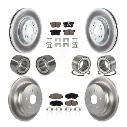 Kit de rotors et plaquettes de frein avec roulement avant et arrière (10 pièces) pour Honda CR-2005-2006