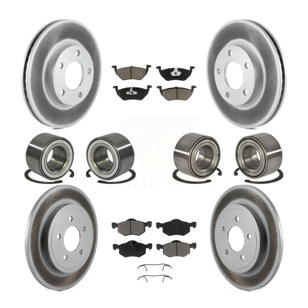 Kit de plaquettes de Rotor de frein, roulement avant et arrière (10 pièces), pour Ford Escape Mazda Tribut
