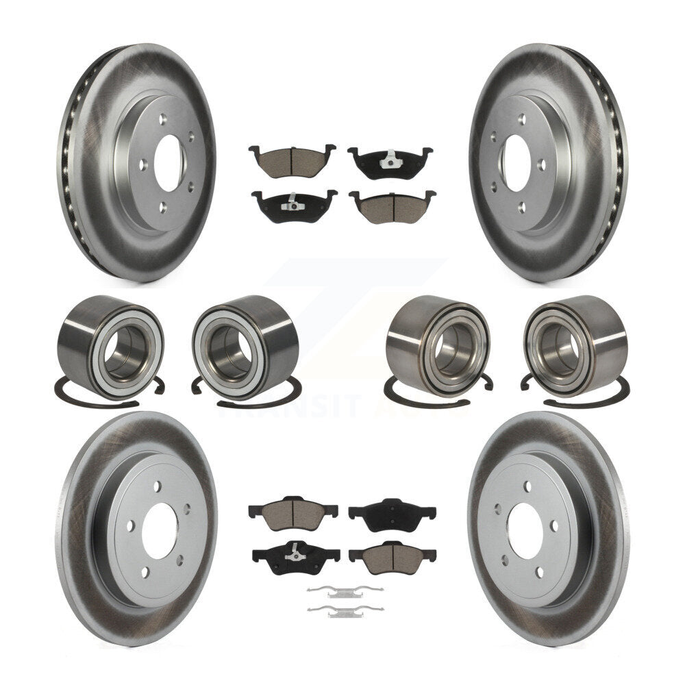 Kit de rotor et de plaquettes de frein à roulement avant et arrière (10 pièces) pour Ford Escape Mercur
