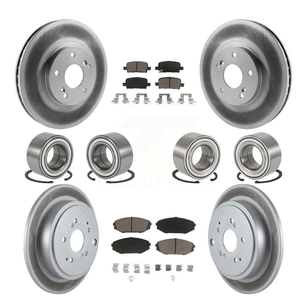 Kit de rotor et de plaquettes de frein à roulement avant et arrière (10 pièces) pour Acura MD 2001 – 2002
