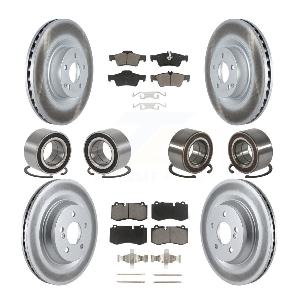 Kit de plaquettes de Rotor de frein à disque revêtu de roulement avant et arrière (10 pièces) pour Mercedes-Benz S35