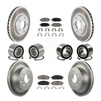 Kit de plaquettes de rotor de frein, roulement avant et arrière (10 pièces) pour Nissan X-Trail FW 05-06