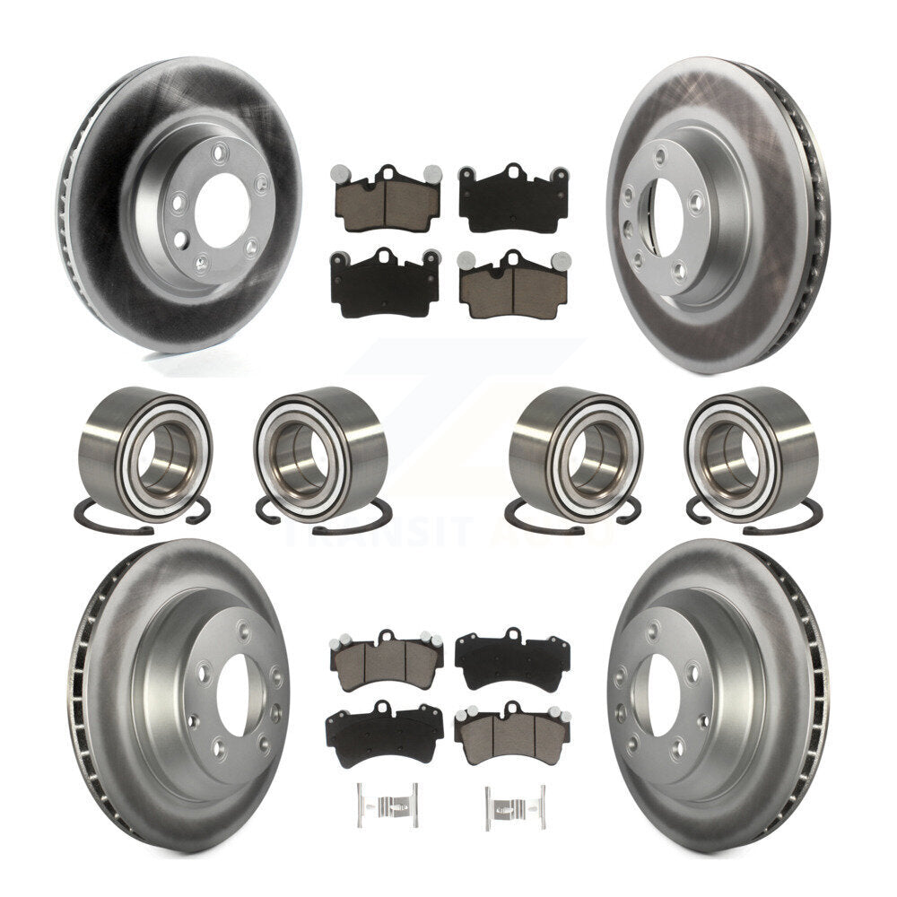 Kit de plaquettes de Rotor de frein à disque revêtu de roulement avant et arrière (10 pièces) pour Audi Q7 volkswagen