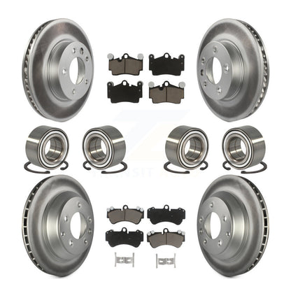Kit de plaquettes de Rotor de frein à disque revêtu de roulement avant et arrière (10 pièces) pour Volkswagen Touare