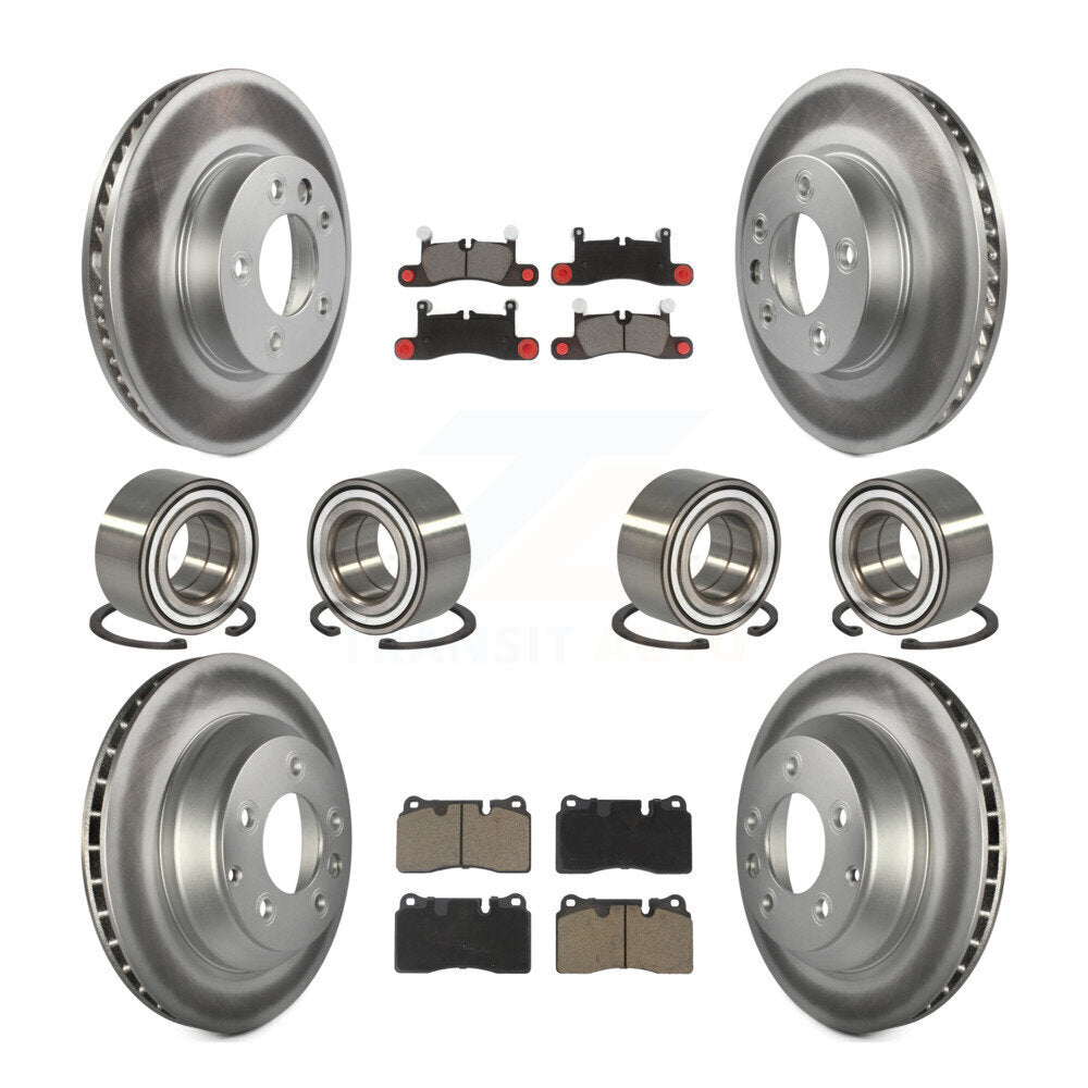 Kit de plaquettes de Rotor de frein à disque revêtu de roulement avant et arrière (10 pièces) pour Volkswagen Touare