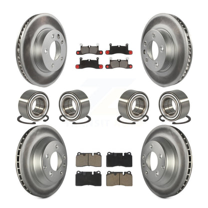 Kit de plaquettes de Rotor de frein à disque revêtu de roulement avant et arrière (10 pièces) pour Volkswagen Touare