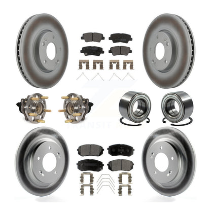 Kit de plaquettes de rotor de frein, roulement de moyeu avant et arrière (10 pièces) pour Kia Soul E 2017 – 2019