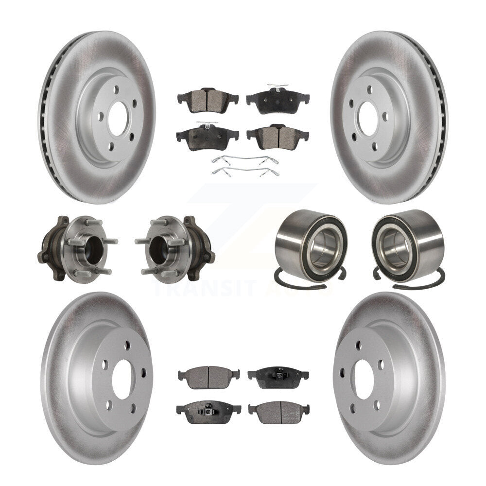 Kit de plaquettes de rotor de frein, roulement de moyeu avant et arrière (10 pièces) pour Ford Transit Connect