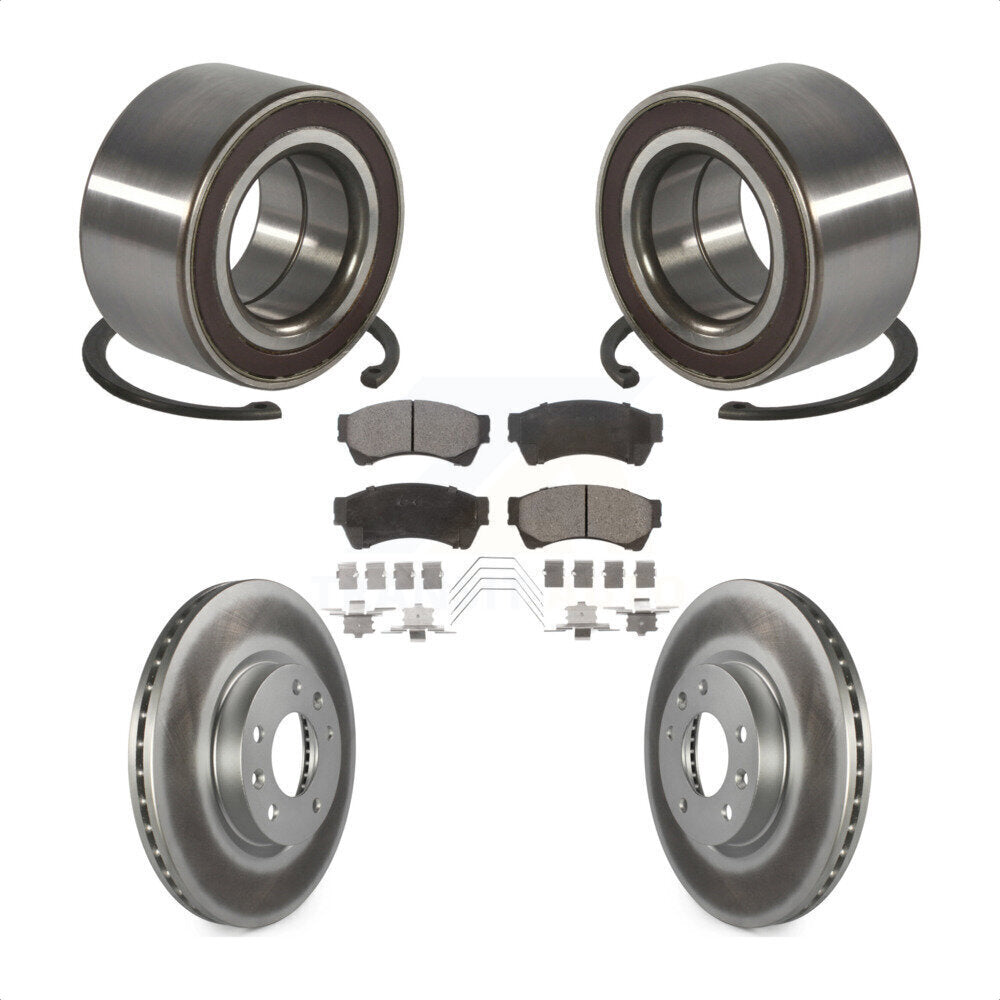 Kit de rotor et de plaquettes de frein à disque avec roulement de roue avant, pour Mazda 6 2009 2.5 – 2013