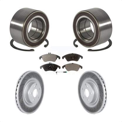 Kit de plaquettes de Rotor de frein à disque enduit de roulement de roue avant, pour Mercedes-Benz E400 E55