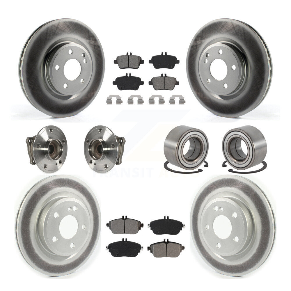 Kit de plaquettes de rotor de frein, roulement de moyeu avant et arrière (10 pièces) pour Mercedes-Benz GLA25