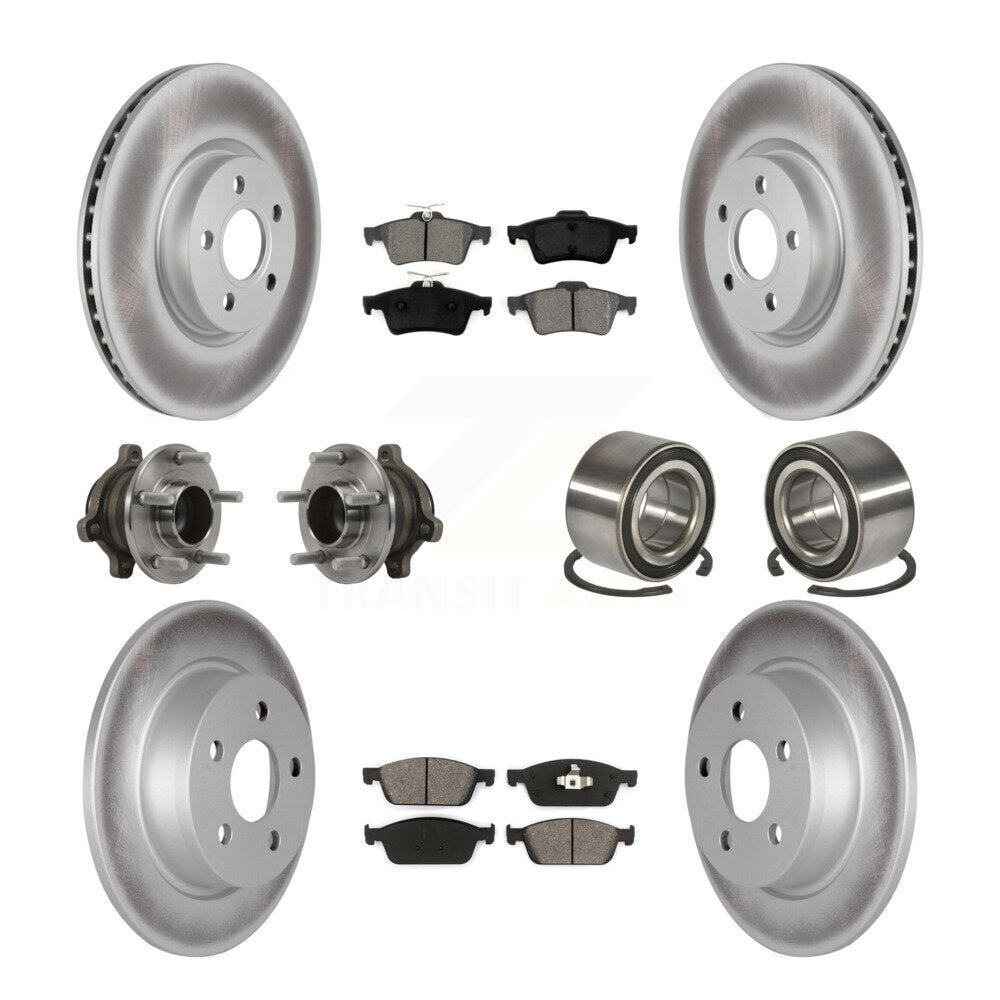 Kit de plaquettes de rotor de frein, roulement de moyeu avant et arrière (10 pièces) pour Ford Transit Connect