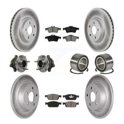 Kit de plaquettes de rotor de frein, roulement de moyeu avant et arrière (10 pièces) pour Ford Transit Connect