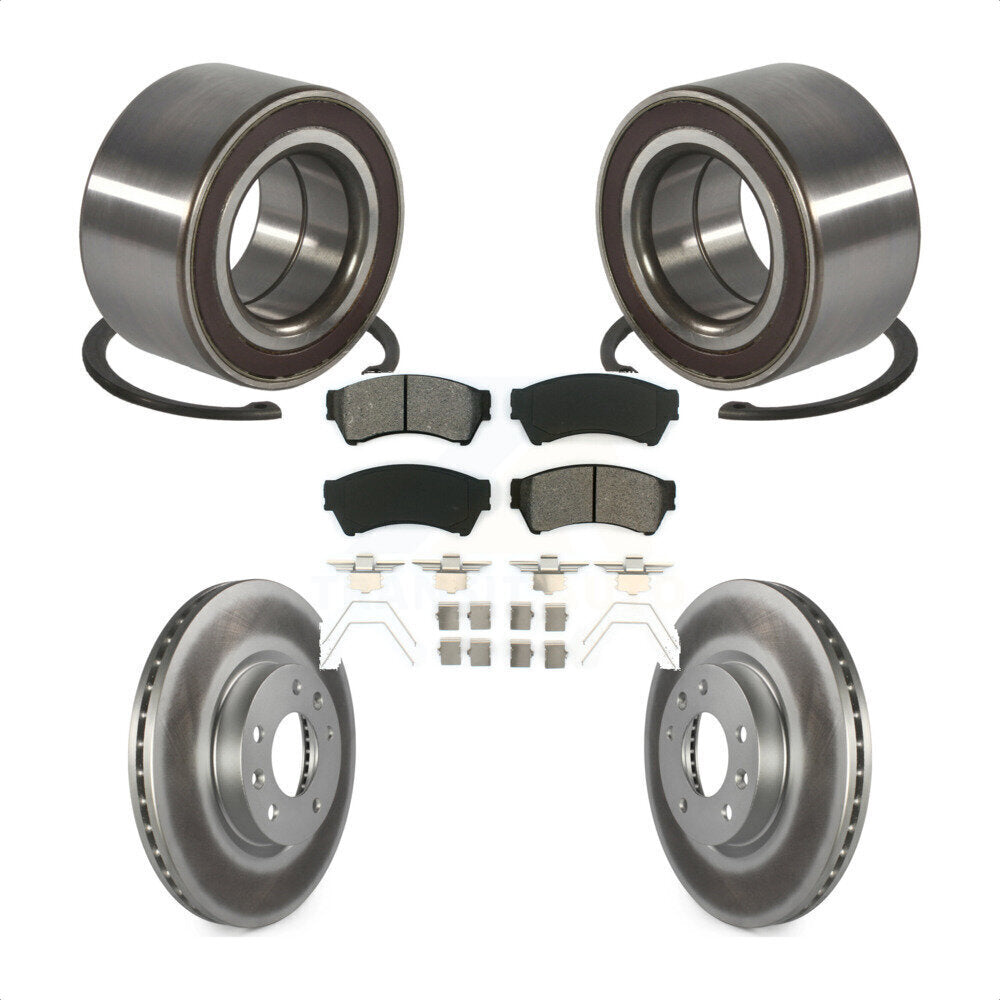 Kit de rotor et de plaquettes de frein à disque avec roulement de roue avant, pour Mazda 6 2009 2.5 – 2013