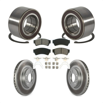 Kit de rotor et de plaquettes de frein à disque avec roulement de roue avant, pour Mazda 6 2009 2.5 – 2013