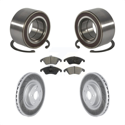 Kit de plaquettes de Rotor de frein à disque enduit de roulement de roue avant, pour Mercedes-Benz E400 E55