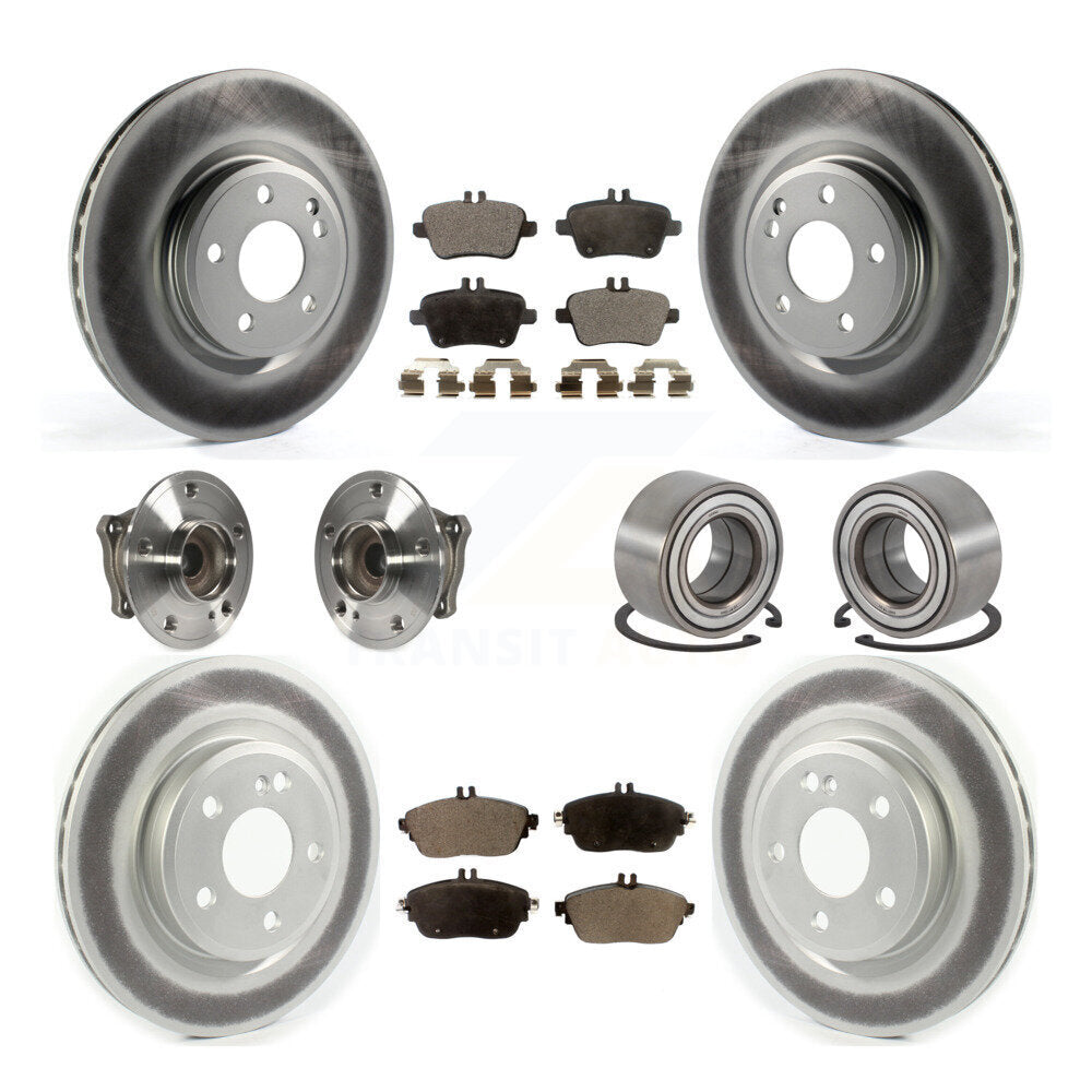 Kit de plaquettes de rotor de frein, roulement de moyeu avant et arrière (10 pièces) pour Mercedes-Benz GLA25