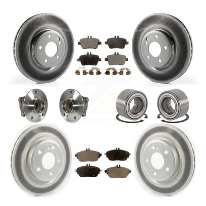Kit de plaquettes de rotor de frein, roulement de moyeu avant et arrière (10 pièces) pour Mercedes-Benz GLA25