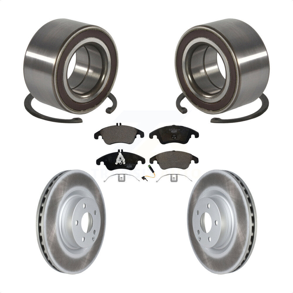 Kit de plaquettes de Rotor de frein à disque enduit de roulement de roue avant, pour Mercedes-Benz E400 E55