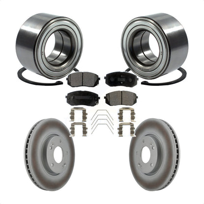 Kit de rotor et plaquettes de frein à disque revêtus de roulement de roue avant pour Kia Soul E 2017 – 2019