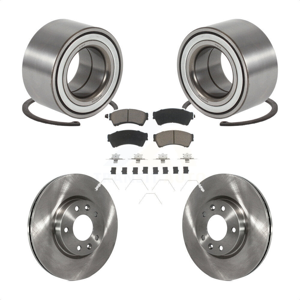 Kit de rotors et plaquettes de frein à disque de roulement de roue avant pour Mazda 6 3,7 L de 2009 à 2013