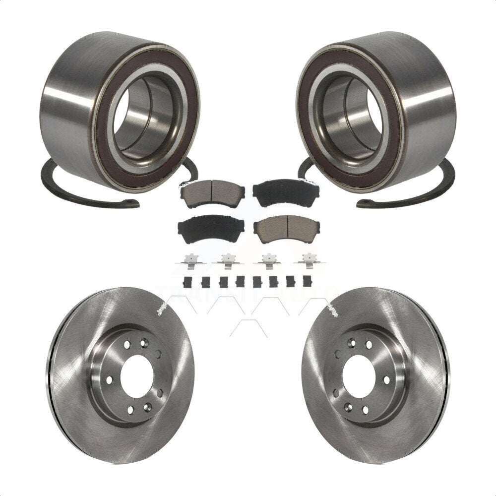 Kit de rotors et plaquettes de frein à disque de roulement de roue avant pour Mazda 6 2009 2013 2,5 l