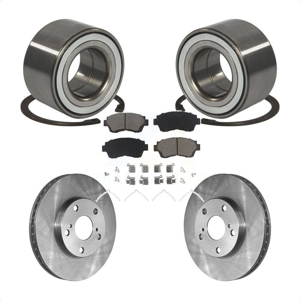 Kit de Rotor et de plaquettes de frein, roulement de roue avant, pour Toyota Camry Sienna Avalon Lexu