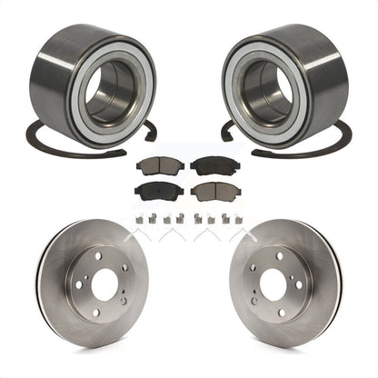 Kit de rotors de frein à disque et de plaquettes en céramique, roulement de roue avant, pour Toyota Camry 2.2