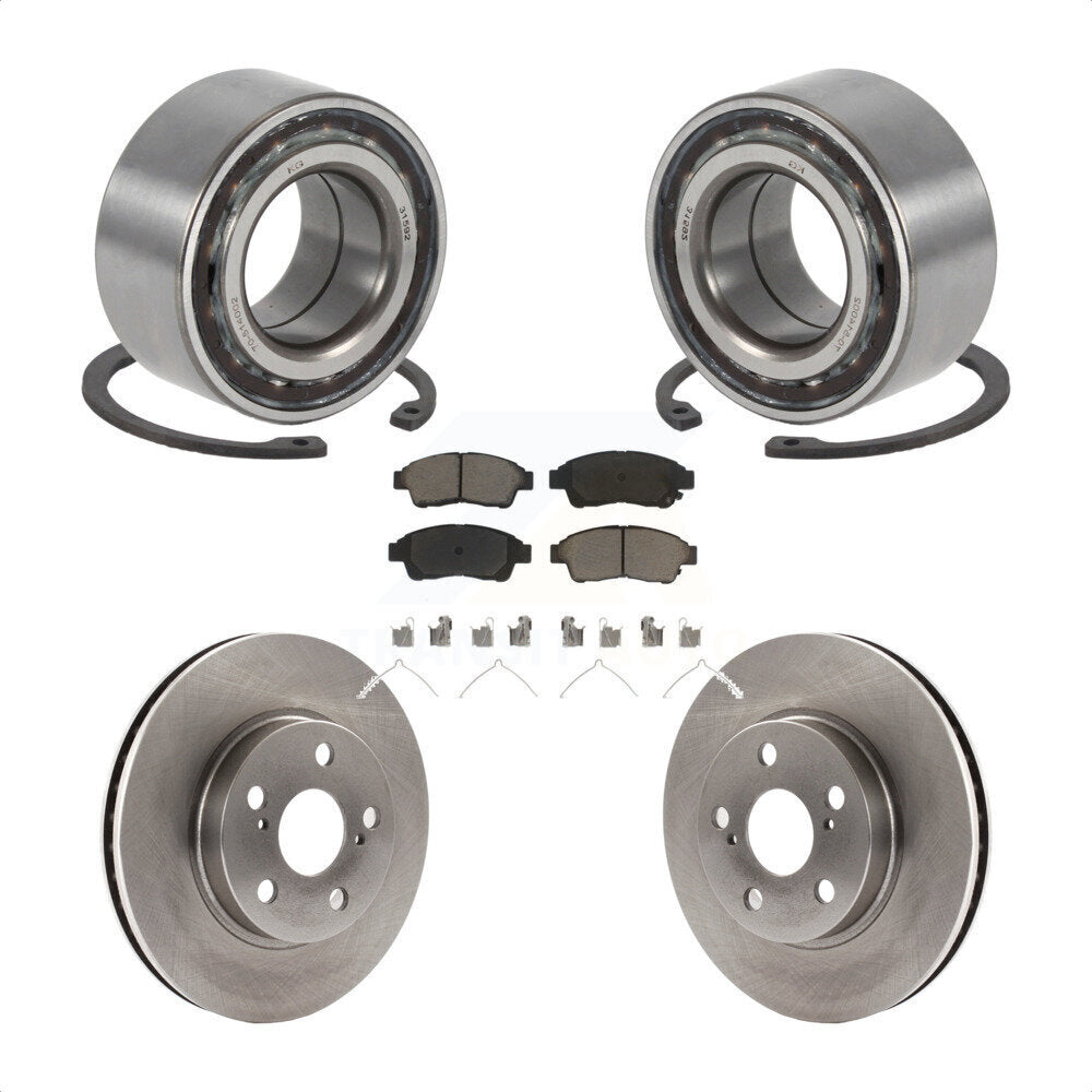 Kit de rotor et plaquettes de frein à disque, roulement de roue avant, pour Toyota Celica S 1994 – 1997