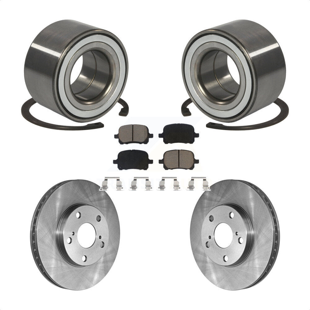 Kit de Rotor et de plaquettes de frein, roulement de roue avant, pour Toyota Camry Solara Avalon Lexu