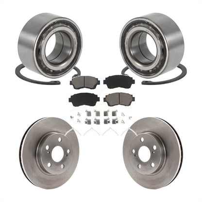 Kit de rotor de frein à disque et de plaquettes en céramique, roulement de roue avant, pour Toyota Celic 1998