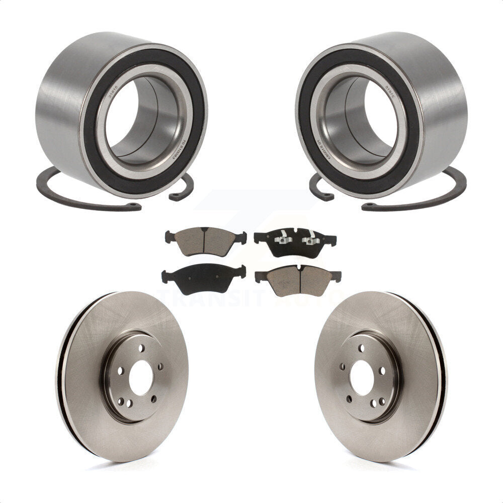 Kit de rotors et plaquettes de frein à disque de roulement de roue avant pour Mercedes-Benz E550 E500