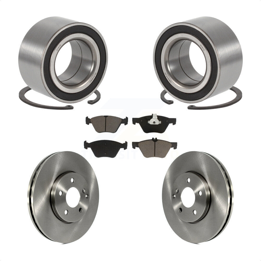 Kit de rotors et plaquettes de frein à disque de roulement de roue avant pour Mercedes-Benz E350 E320