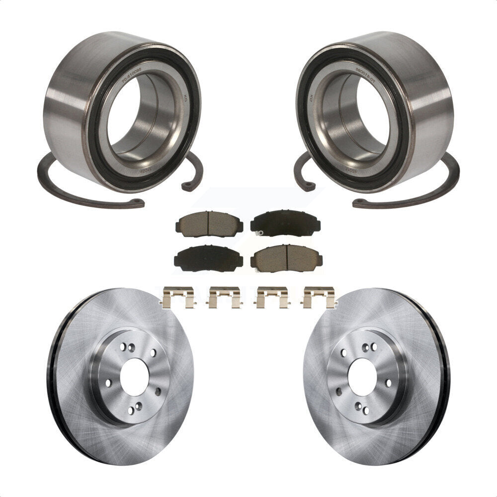 Kit de rotors et plaquettes de frein à disque, roulement de roue avant, pour Honda Accord Acura TSX