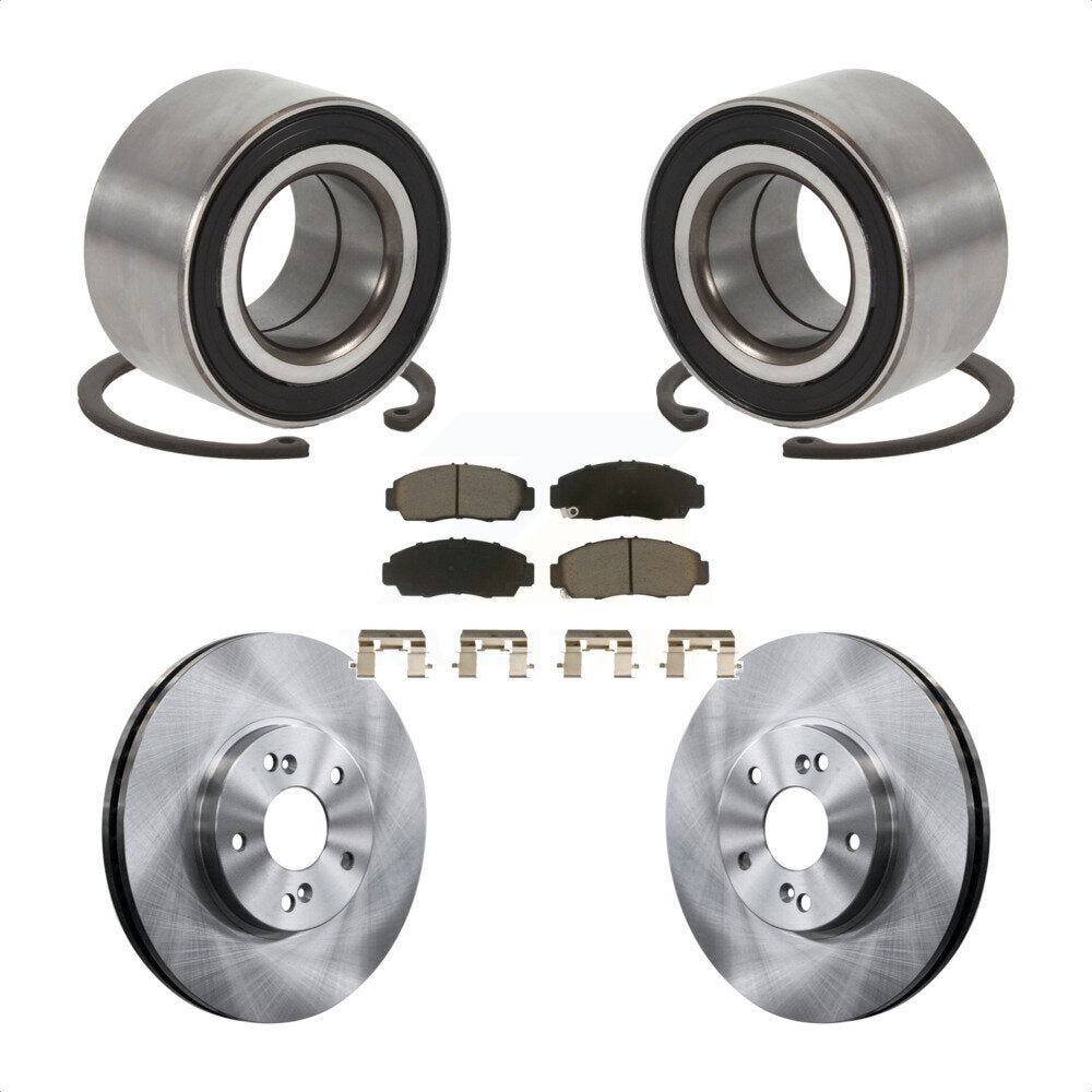 Kit de rotors et plaquettes de frein à disque, roulement de roue avant, pour Honda Accord Acura TSX T