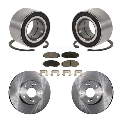 Kit de rotors de frein à disque et de plaquettes en céramique, roulement de roue avant, pour Honda Accord