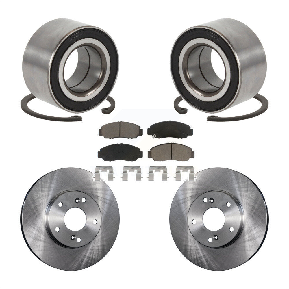 Kit de rotors et plaquettes de frein à disque, roulement de roue avant, pour Honda Accord Acura CSX