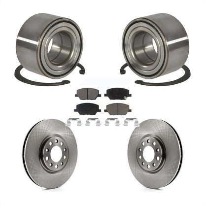Kit de rotor de frein à disque et de plaquettes en céramique, roulement de roue avant, pour Fiat 500 2016 – 2018
