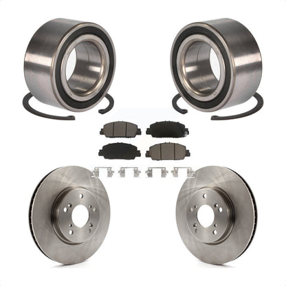 Kit de rotors de frein à disque et de plaquettes en céramique, roulement de roue avant, pour Honda Accord