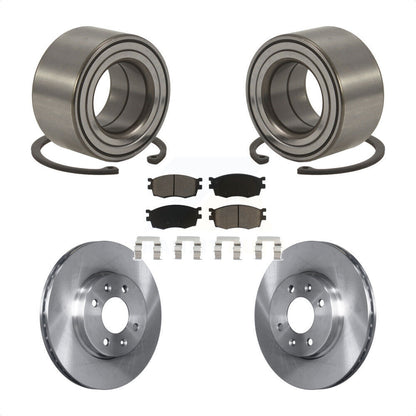 Kit de Rotor et de plaquettes de frein à disque, roulement de roue avant, pour Hyundai Accent Kia Rio Rio