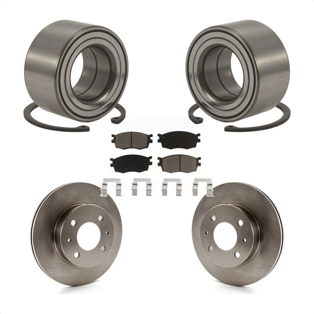 Kit de rotor et de plaquettes de frein à disque de roulement de roue avant pour Hyundai Accent Hatchbac 2006