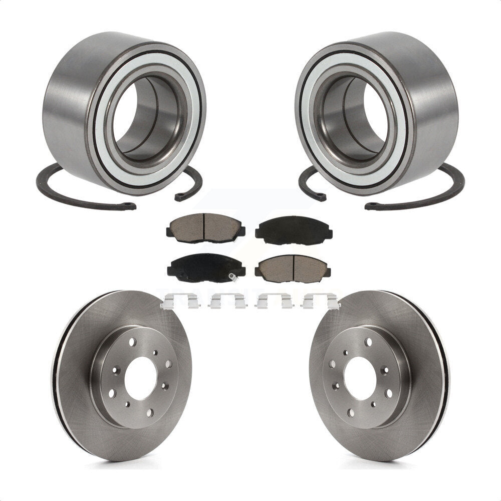 Kit de rotor et de plaquettes de frein, roulement de roue avant, pour Honda Accord Coupé 98-02 avec 2.3