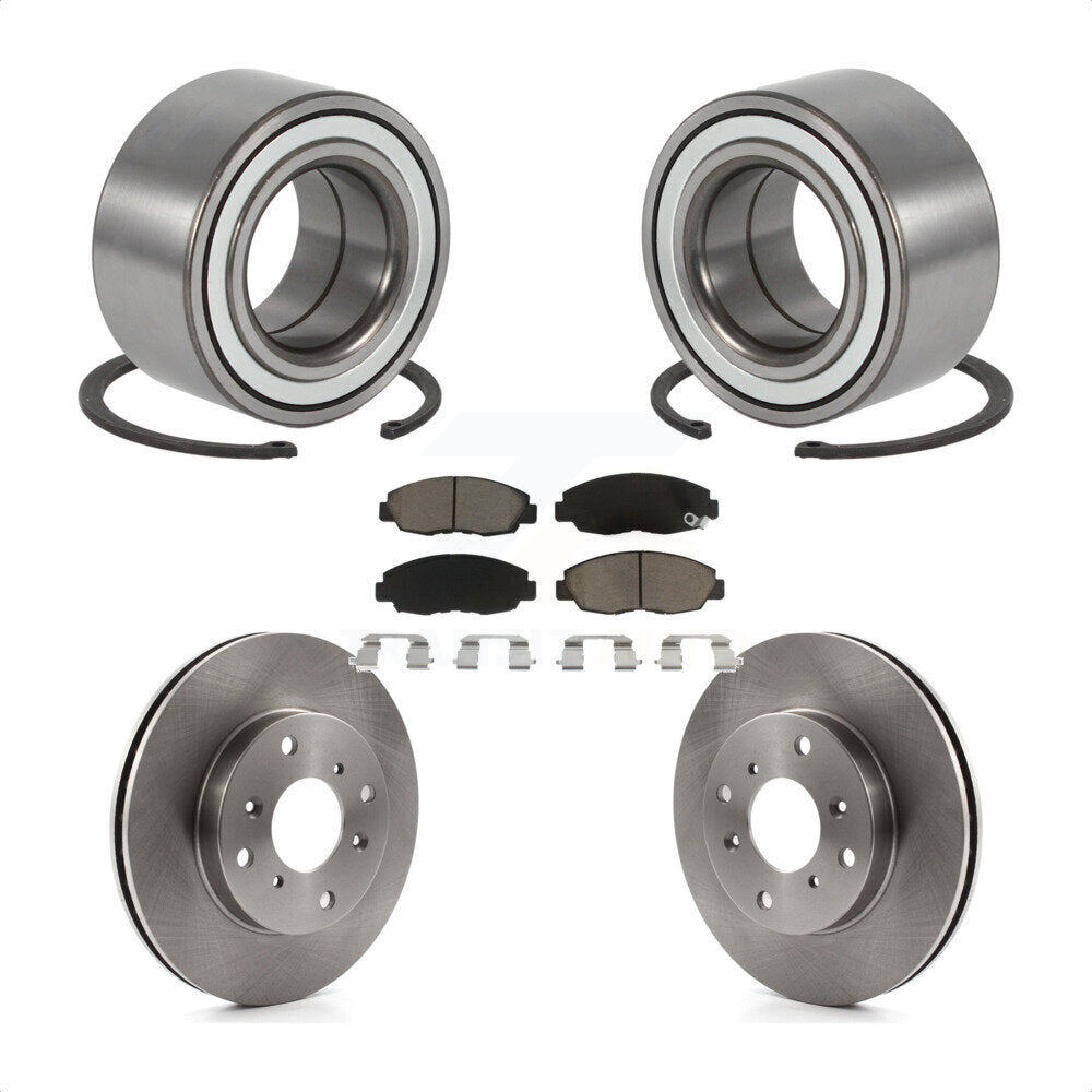 Kit de Rotor et de plaquettes de frein, roulement de roue avant, pour Honda Accord Sedan 98-02 avec 2.3