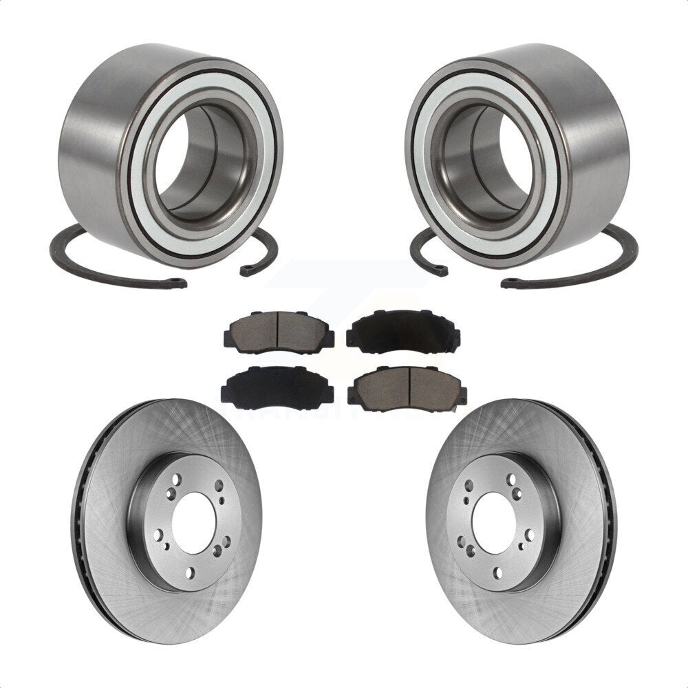 Kit de rotor et plaquettes de frein à disque, roulement de roue avant, pour Honda CR-V Prelud 1997 – 2001