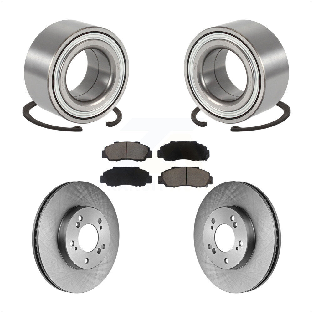 Kit de Rotor de frein à disque et de plaquettes en céramique, roulement de roue avant pour Acura TL Legend R