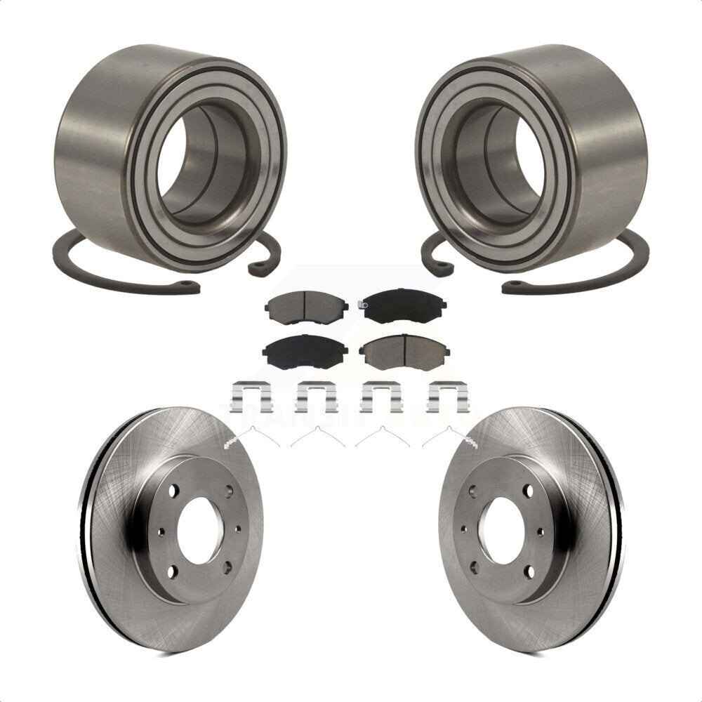 Kit de rotors et plaquettes de frein à disque, roulement de roue avant, pour Hyundai Tiburon Elantra